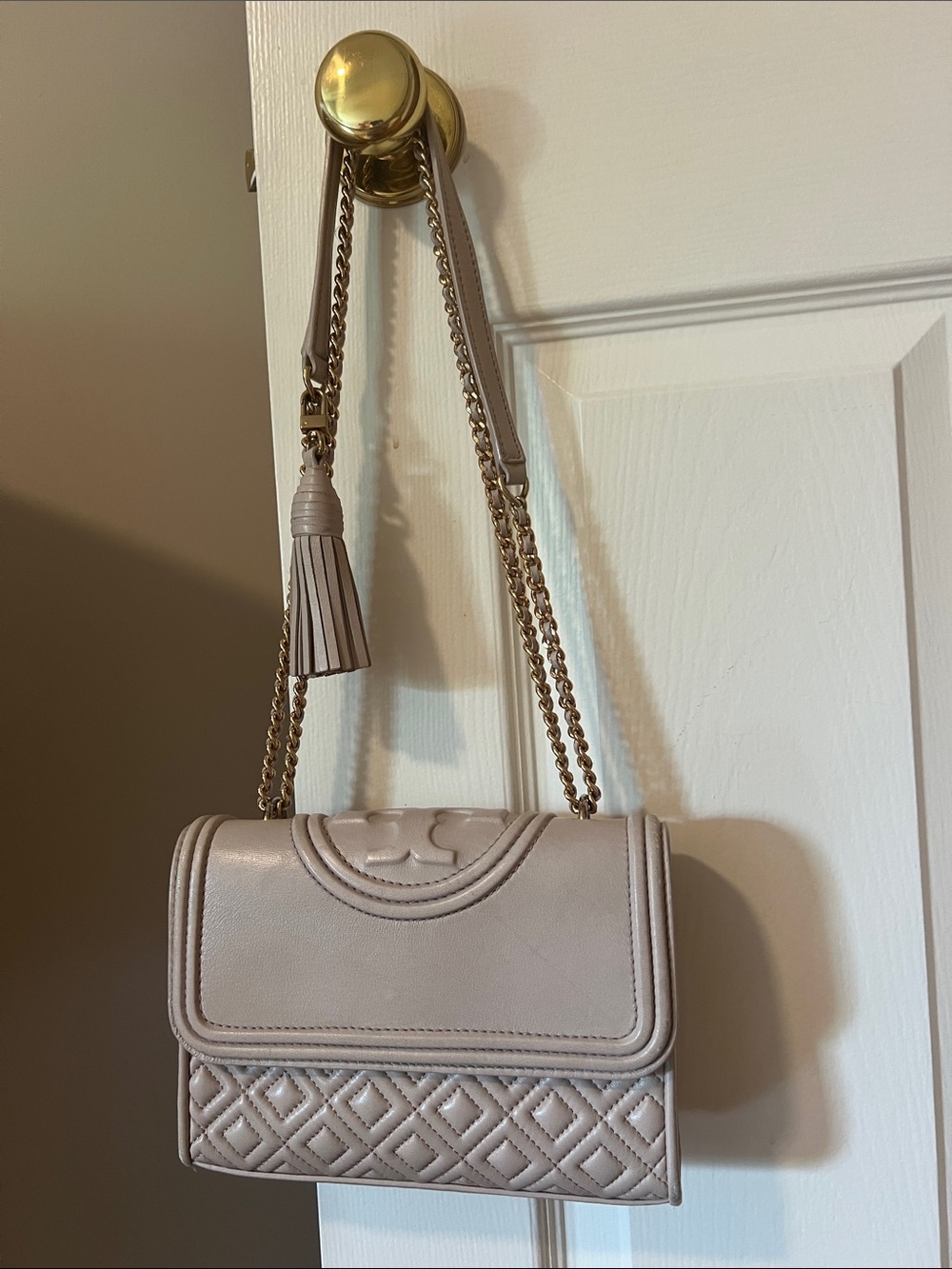 Tory Burch flemming Quilted Convertible crossbody Bag